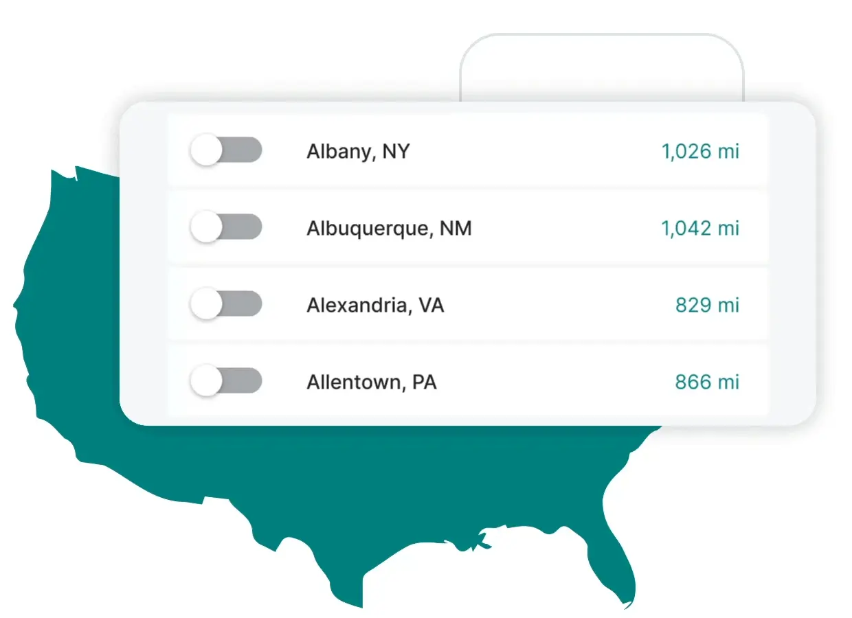 select destinations
